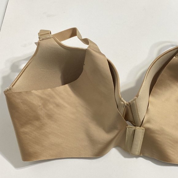 Secret Treasures Bra 42D Beige Light Lined Bonded Back Smoothing Sides NEW - Picture 4 of 10